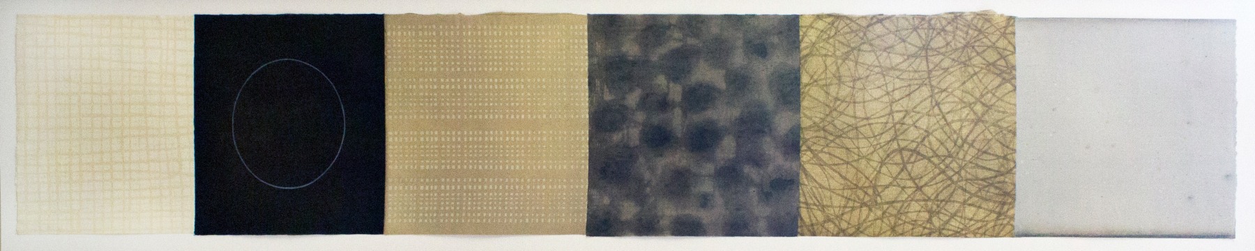 Savasan 147-01-P, 2001 
Acrylic on paper
12 x 70 3/4 in. (30.48 x 179.70 cm)
Shap-0015-C
