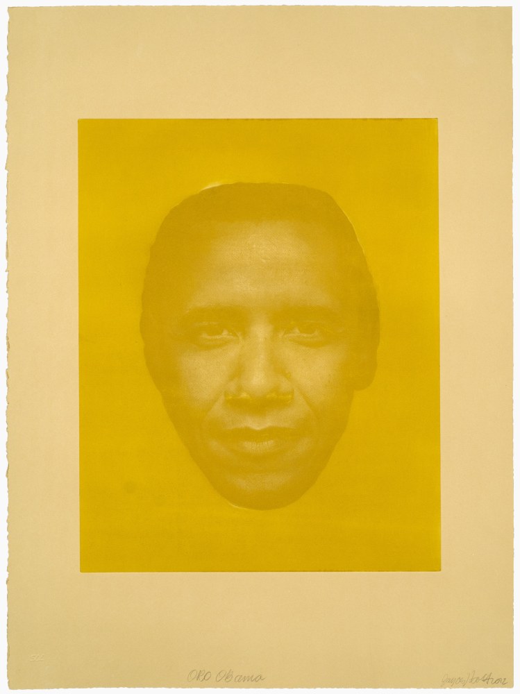 Oro Obama, 2012

Monoprint from the Obama Series on paper

Paper: 30 x 22 in. (76.2 x 55.88 cm)

Published by Goya Contemporary / Goya Girl Press

Scot-1027-C