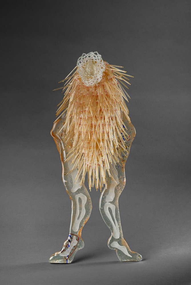 Yemenya,&amp;nbsp;2008

Cast glass, syringes, glass beadwork, thread

27 x 10 3/4 x 5 1/4 in. (68.6 x 27.3 x 13.3 cm)