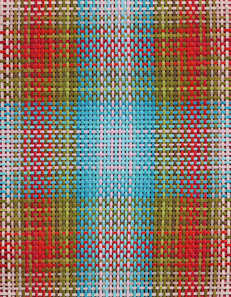 Meditation: Distill, 2020
Woven painted paper
Paper: 5 1/8 x 4 in. (13 x 10.2 cm)
Frame: 14 5/8 x 11 1/4 in. (37.1 x 28.6 cm)
Park-1016-C