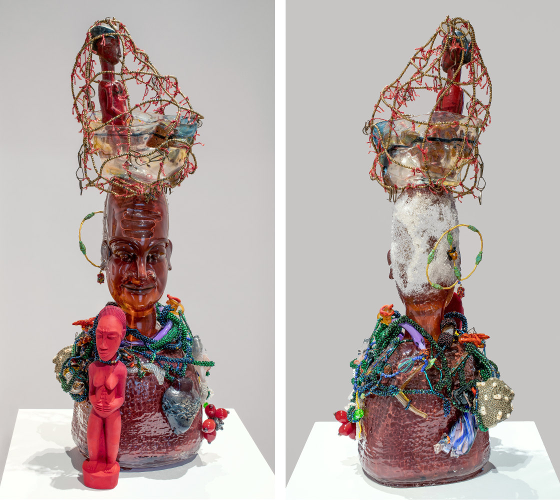 Ark,&amp;nbsp;2019

Hand-blown Murano glass, glass beads, thread, wire, repurposed objects

31 1/2 x 13 1/2 x 6 in. (80 x 34.3 x 15.2 cm)

Scot-1187-OSR