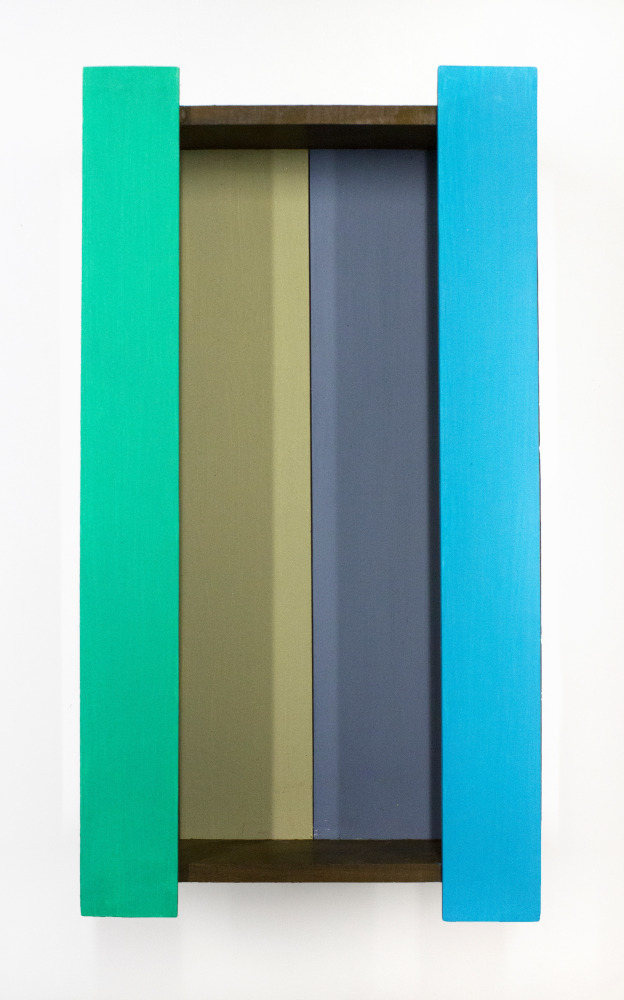 Terceiro Fundo (Green and Blue),&amp;nbsp;2013

Oil on wood

20 3/4 x 11 3/4 x 6 3/4 in. (52.7 x 29.8 x 17.1 cm)

Sist-1005-O