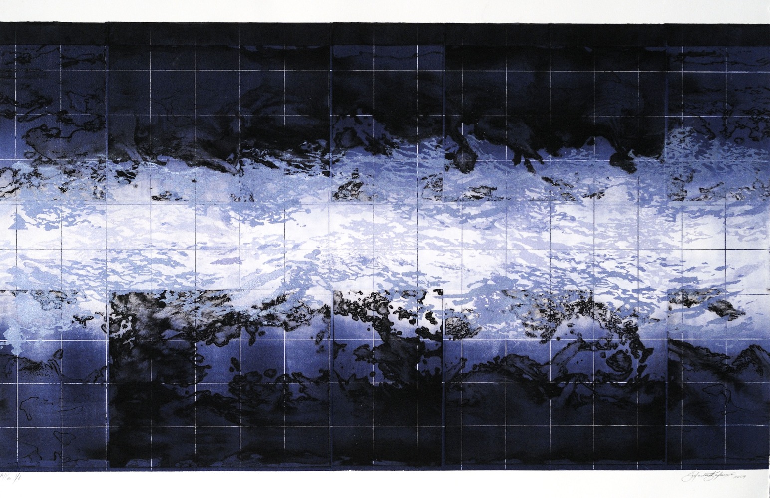 Atmospheres in Blue I,&amp;nbsp;2009

Monoprint, silkscreen, solar etching

25 x 34 in. (63.5 x 86.4 cm)

AP edition 2 of 10

SOL-0074-C