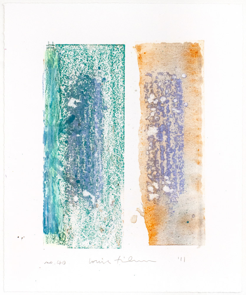 Homage to the Mountains No. 40,&amp;nbsp;2011

Hand colored monotype

15 1/2 x 11 in. (39.4 x 27.9 cm)

Fish-1010-O