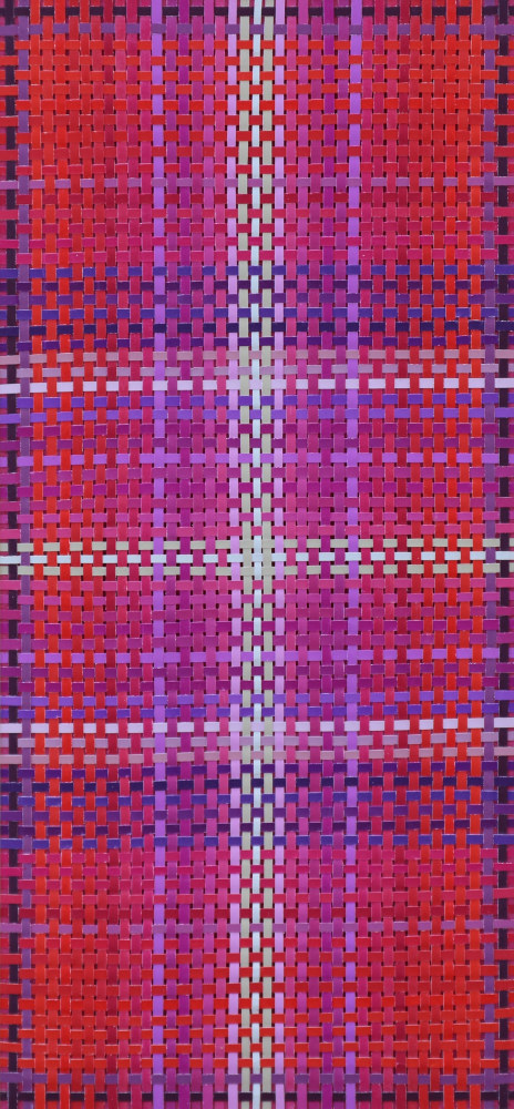 Meditation: Exuberance, 2023
Woven painted paper
Paper: 7.94 x 3.75 in. (20.2 x 8.3 cm)
Frame: 14.63 x 9.5 in. (37.16 x&amp;nbsp;24.13 cm)
Park-1035-C