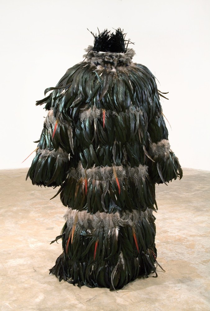 Sanford Biggers

Ghettobird Tunic,&amp;nbsp;2006

Bubble jacket, exotic feathers

61 x 31 x 17 in. (154.9 x 78.7 x 43.2 cm)