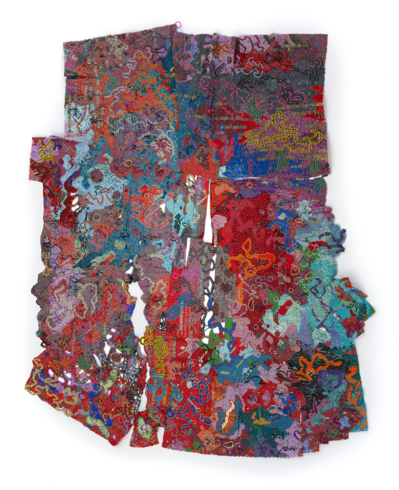 Joyce J. Scott
Japanese Silk, 2024-2025
Japanese beads, thread, fishing wire
40.75 x 29 in. (103.5 x 73.7 cm)
Scot-1431-C