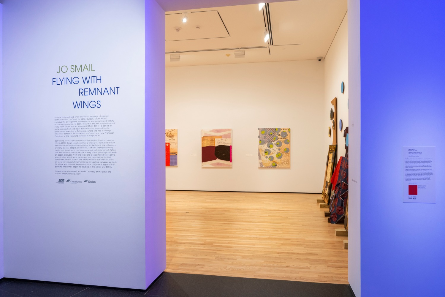 Installation of Jo Smail:&amp;nbsp;Flying with Remnant Wings&amp;nbsp;at The Baltimore Museum of Art, Baltimore MD.&amp;nbsp;
Photography&amp;nbsp;by Mitro Hood