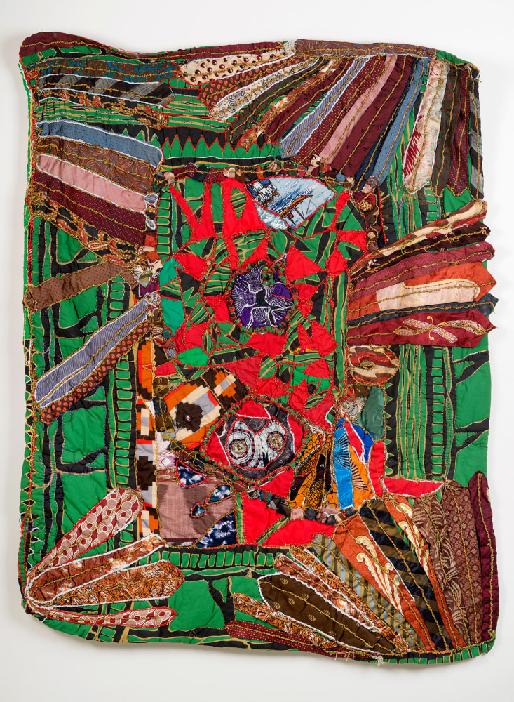 Birthday Quilt, 1994&amp;nbsp;
Fabric, mixed media
60 x 52 in. (152.4 x 132.1 cm)
TScot-1004-C