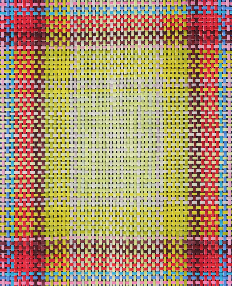 Claire Campbell Park​​​​​​​
Meditation: Aperture, 2020
Woven painted paper
Paper: 5 x 4 1/8 in. (12.7 x 10.5 cm)
Frame: 14 5/8 x 11 1/4 in. (37.1 x 28.6 cm)
Park-1017-C