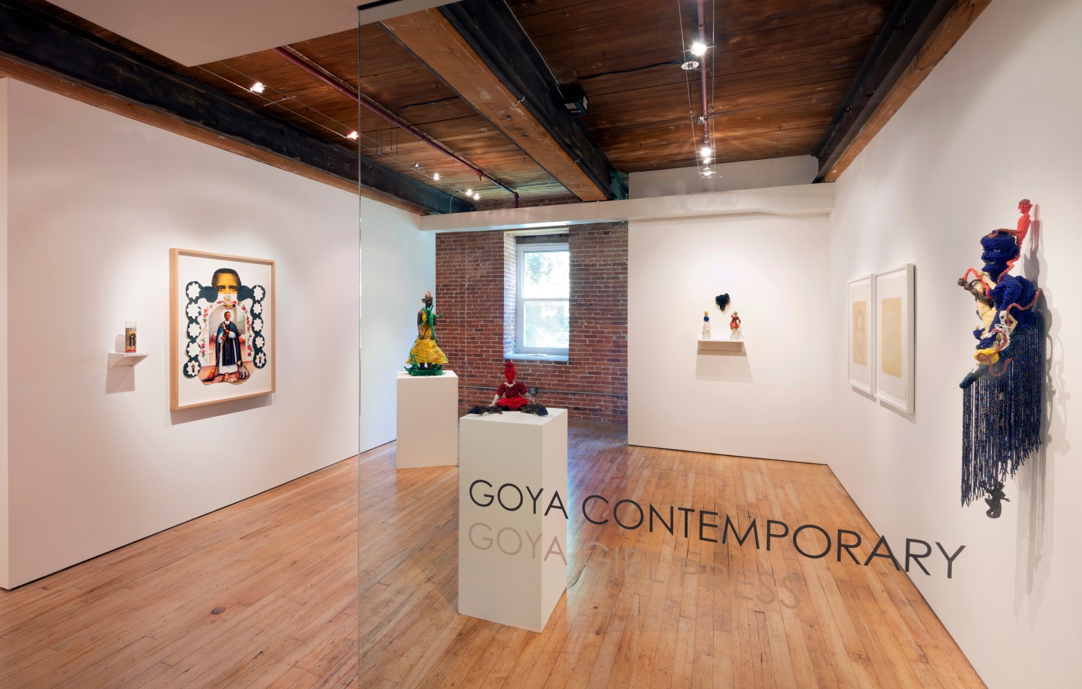 Installation of&amp;nbsp;Joyce J. Scott: On Kilter at Goya Contemporary, Baltimore, MD.