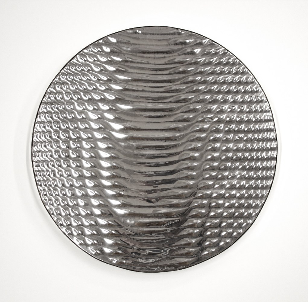 Untitled (Rotor-Relief-Scheibe),&amp;nbsp;1967

Embossed aluminum on panel

Artwork: 14 9/16 x 14 9/16 in. (37 x 37 cm)

Plexi Frame: 21 1/4 x 21 1/4 x 3 1/8 in. (54 x 54 x 8 cm)

Mack-1001-O-OS