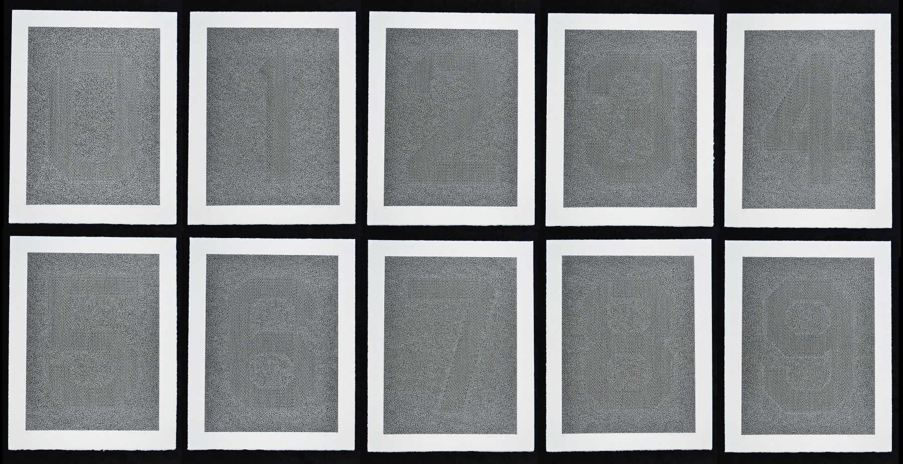 David Brown

Numerals, 2012

Portfolio of nine lithograph prints

19 x 15 in. (48.3 x 38.1 cm)

Edition of 10

Brow-1133-C