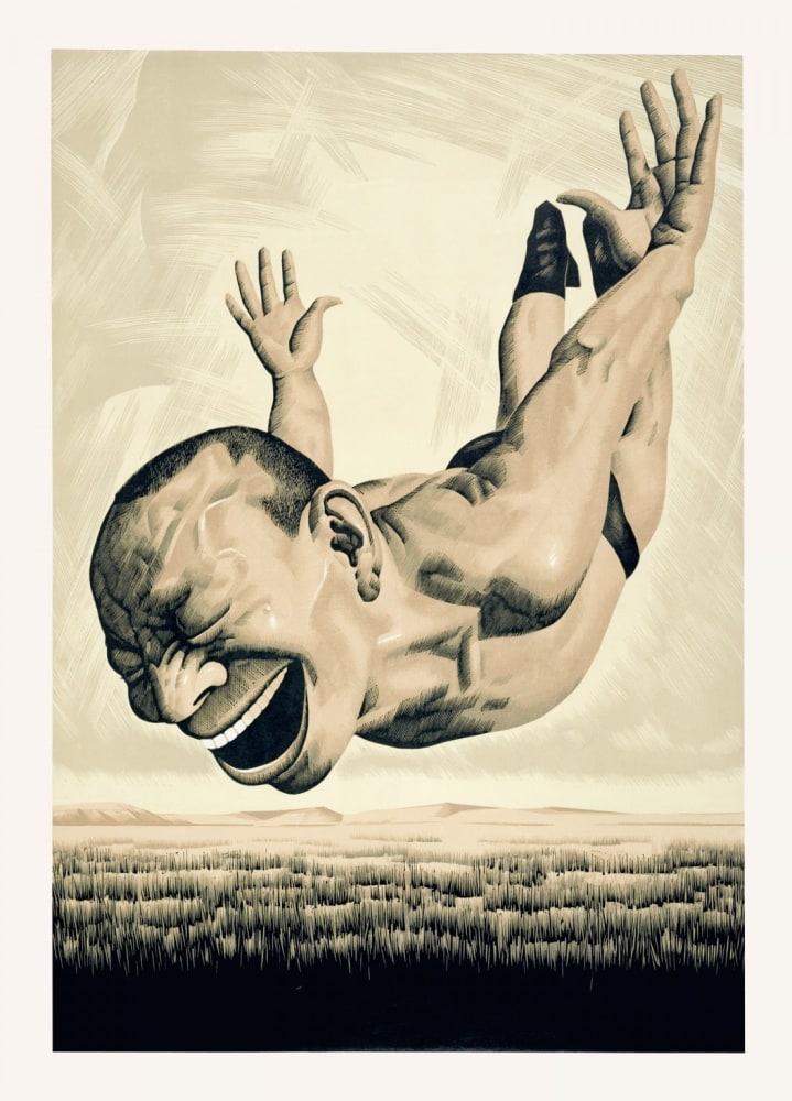 From the Grasslands Series: Diving Figure, 2008

Woodcut on paper

46 1/4 x 33 5/8 in. (117.5 x 85.4 cm)

Edition of 80