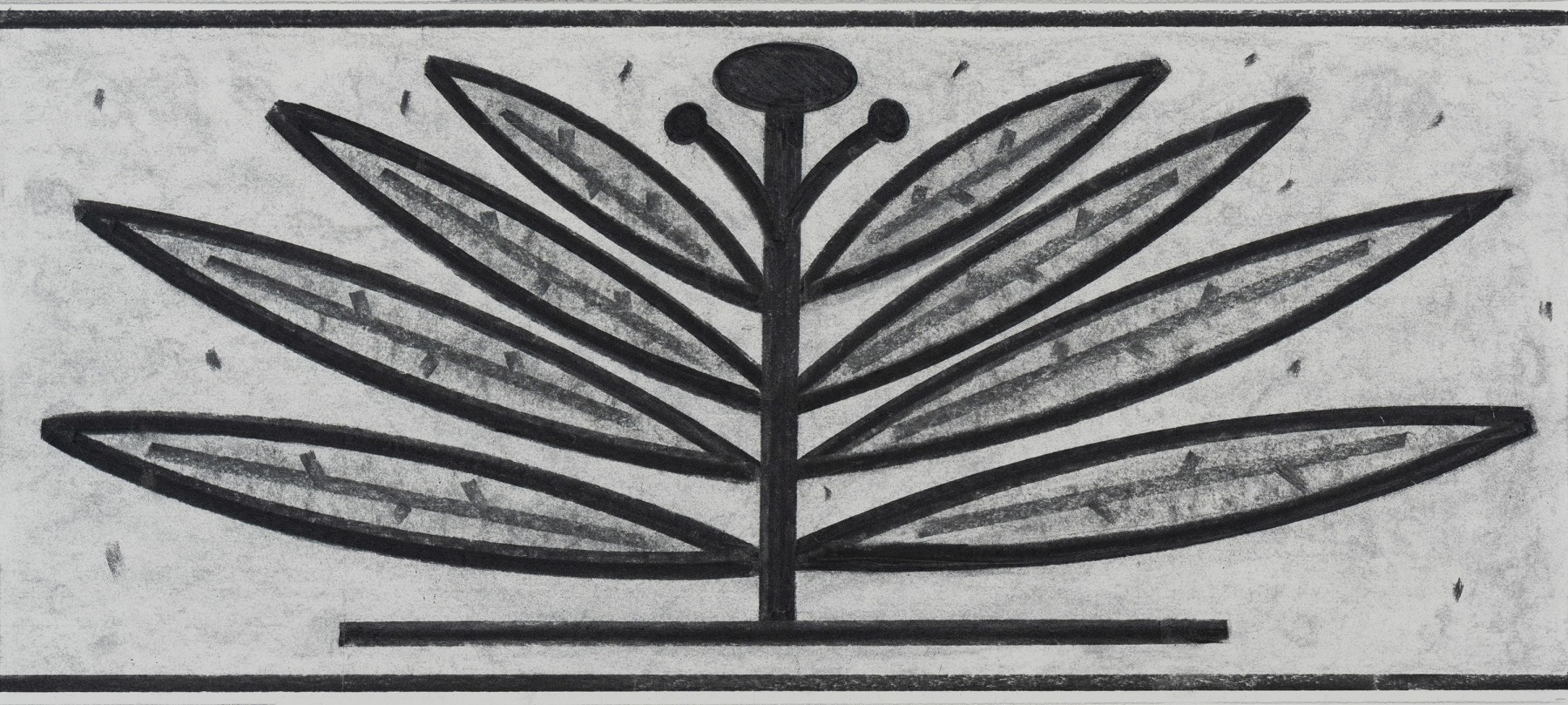 Grow, 2023
Vine charcoal on paper
Paper: 11 x 24.25 in. (27.9 x 62 cm)
Frame: 18.25 x 32 in. (46.36 x 81.28 cm)
Weis-1088 -C