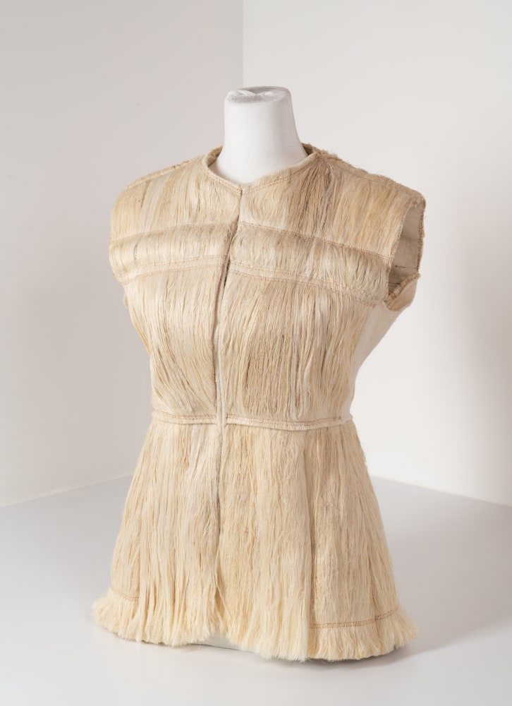 Rainforest, 2025 
Pineapple husks, fabric, thread
25 x 16 x 10 in. (63.5 x 40.6 x 25.4 cm)
Private Collection
Photo: Mitro Hood