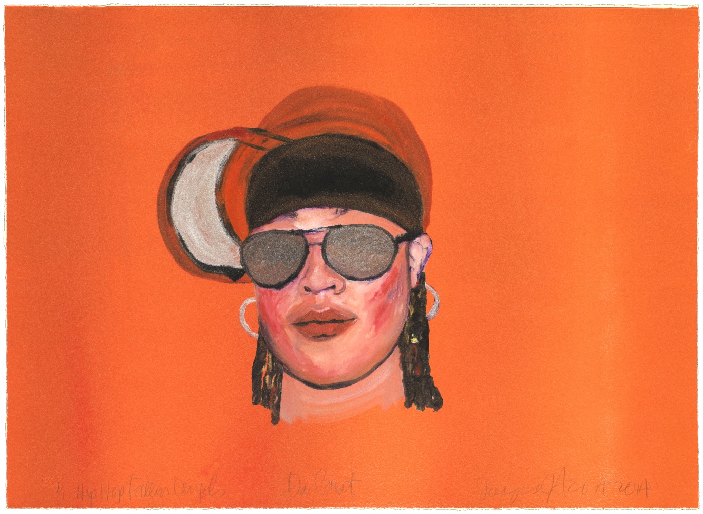 Hip Hop Saints and Fallen Angels: Da Brat, 2014
Monotype
Print: 14 3/4 x 20 1/4 in. (37.5 x 51.4 cm)
Frame: 19 3/4 x 25 in. (50.2 x 63.5 cm)
Published by Goya Contemporary / Goya-Girl Press
Scot-1049-C