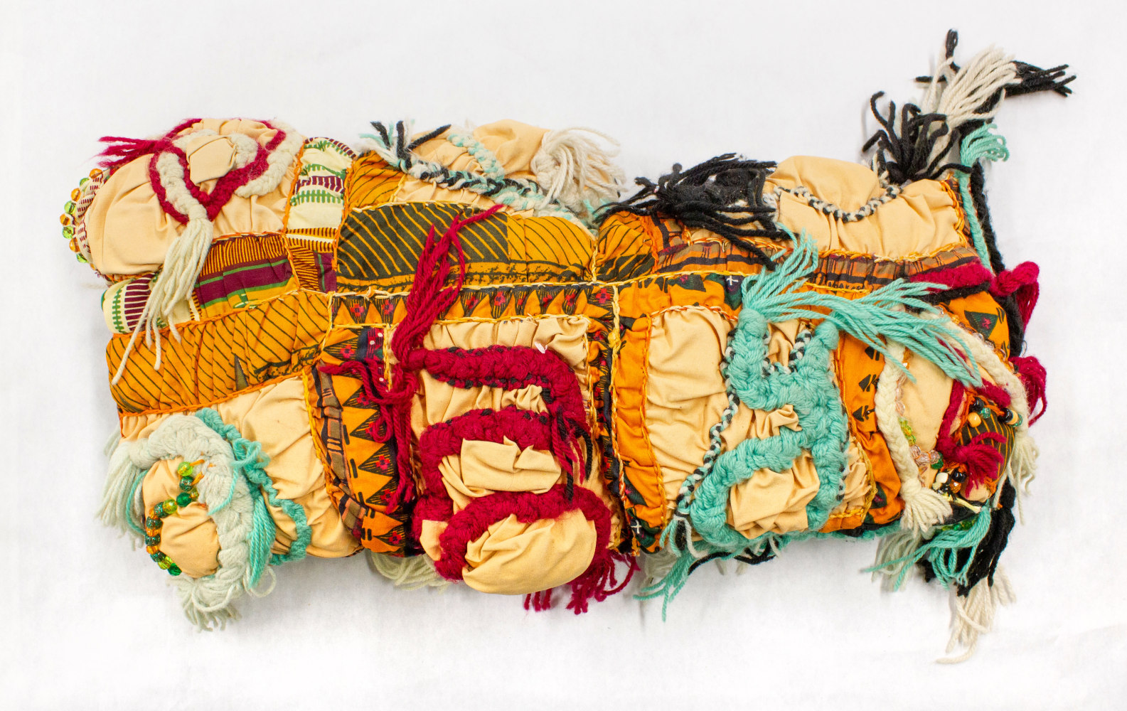 Untitled,&amp;nbsp;circa early 1990&amp;#39;s
Fabric, yarn, beads, thread
11.5 x 24 x 6 in. (29.2 x 61 x 15.2 cm)
TScot-1034-C
&amp;copy; The Estate of Elizabeth Talford Scott at Goya Contemporary Gallery