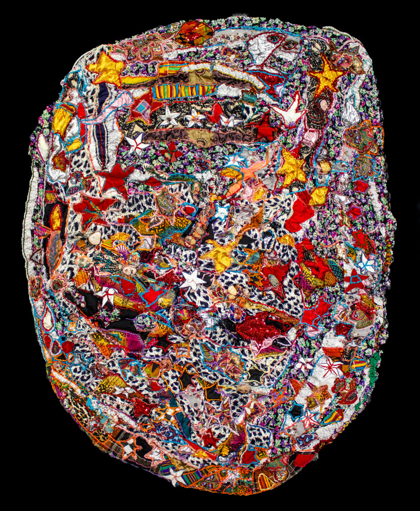 Flower Garden, 1989 
Fabric, thread, mixed media
57 x 44 in. (144.8 x 111.8 cm)
TScot-1017-C
On Hold