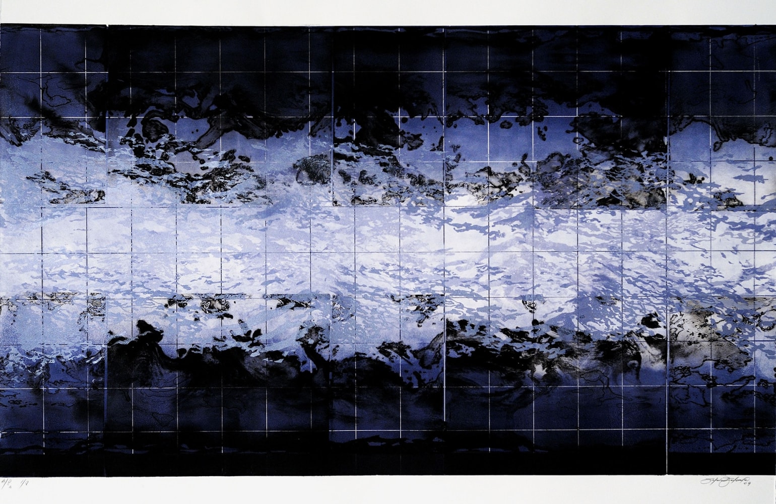 Atmospheres in Blue II,&amp;nbsp;2009

Monoprint, silkscreen, solar etching

25 x 34 in. (63.5 x 86.4 cm)

AP edition 2 of 10

SOL-0075-C