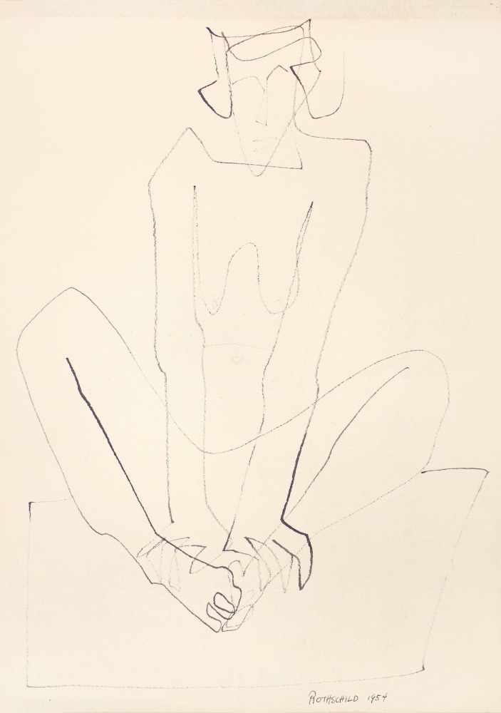 Seated Figure, 1954
Ink on paper
12 x 8.75 in. (30.5 x 23.9 cm)
ROT-1079-C