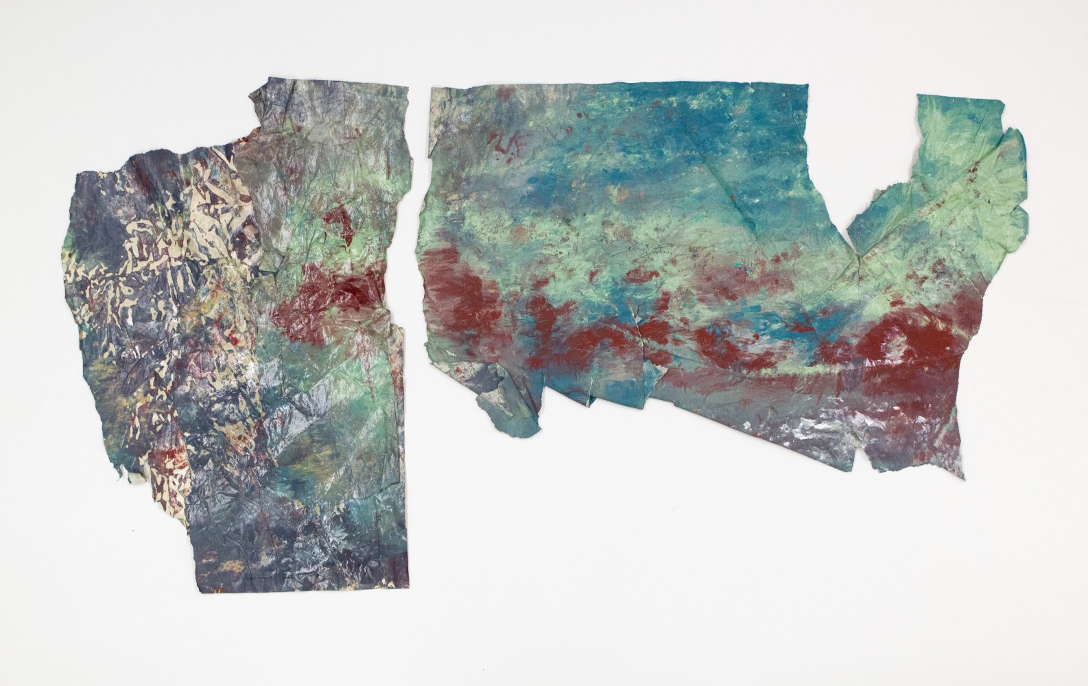Study III Blue Nile, 1972
Mixed media on paper
Left Element: 14.63 x 10.25 in. (36.91 x 26.04 cm)
Right Element: 11.88 x 17.63 in. (30.18 x 44.78 cm)
Frame: 20 x 33.25 in. ( 50.8 x 84.46 cm)
Gill-1003-O,&amp;nbsp;Gill-1004-O