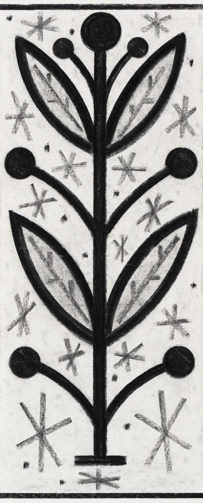 Sprout Flake 2, 2024
Vine charcoal on paper
Paper: 21.5 x 8.75 in. (54.6 x 22.2 cm)
Frame: 28.75 x 15.75 in. (73.03 x 40 cm)
Weis-1091-C