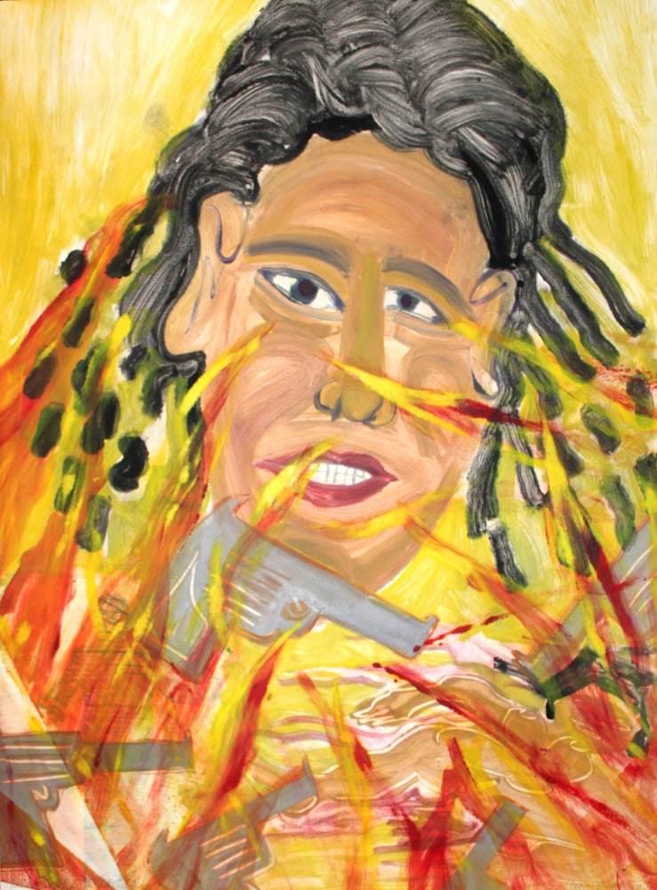 Another Dead Sista, Tourched, 1999
Monoprint with unique hand painting
39 1/2 x 29 1/2 in. (100.3 x 74.9 cm)
Published & printed by Goya Contemporary / Goya-Girl Press
SCO-0089-CO