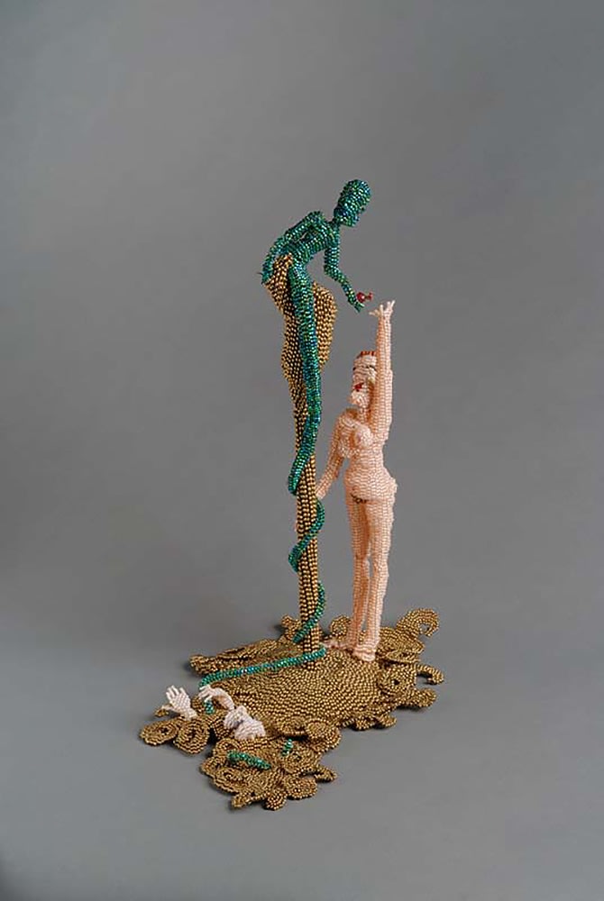 Study II,&amp;nbsp;2009

Glass beadwork, thread

13 x 6 3/4 x 9 3/4 in. (33 x 17.1 x 24.8 cm)

Collection of J.G. Petrucci Development, NJ