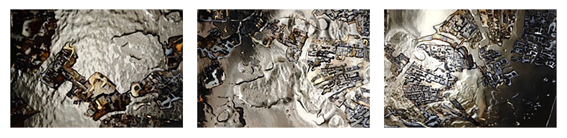 New Geographies, Venice I,&amp;nbsp;2008

Print process on aluminum panel. Triptych

15 3/4 x 22 3/4 in. (40 x 60.3 cm) each

Edition 3 of 10

SOL-0103-C