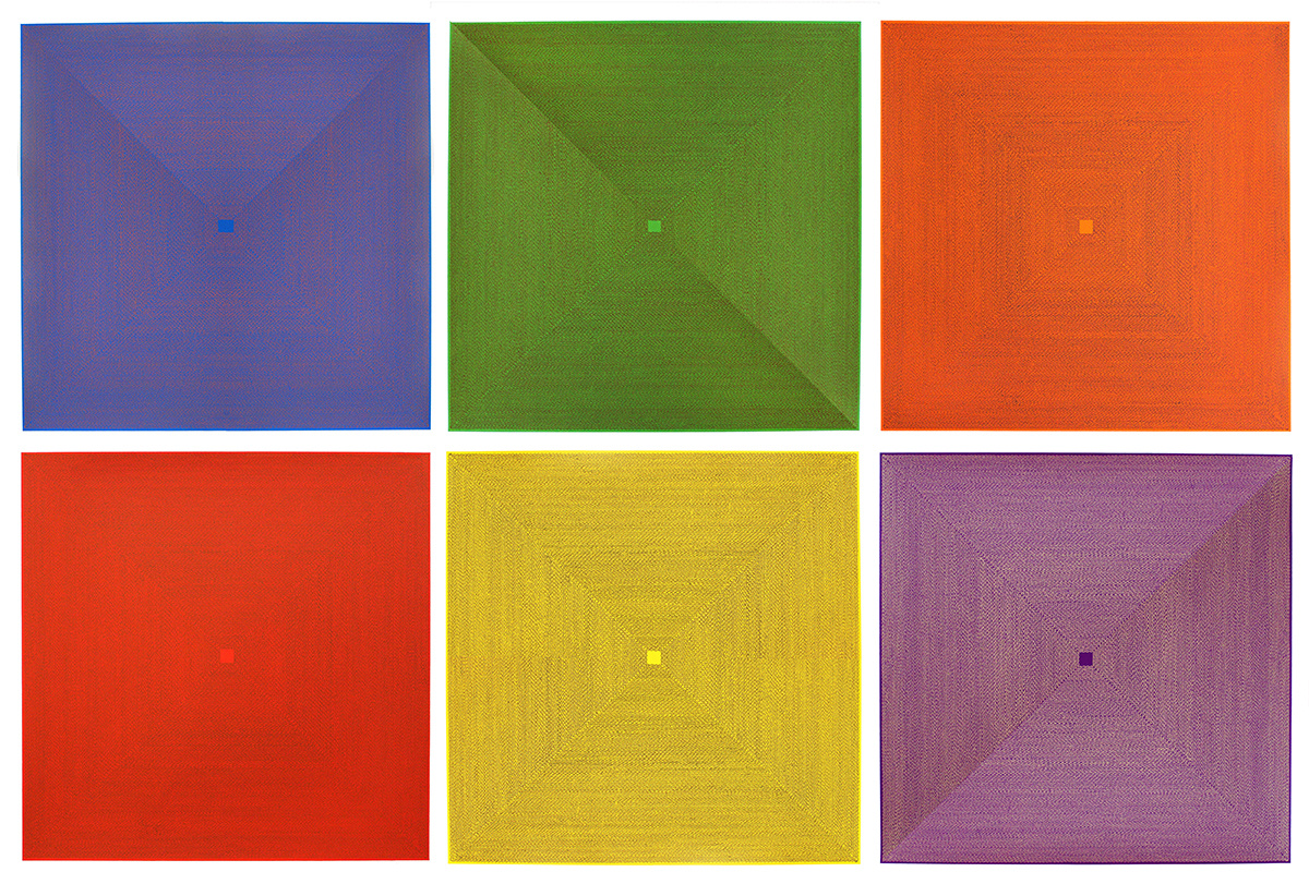 6 Squares Series,&amp;nbsp;2009&amp;nbsp;
Set of 6 silkscreen prints
Each 24 x 24 in. (61 x 61 cm)
Edition of&amp;nbsp;30
Brow-1162-C