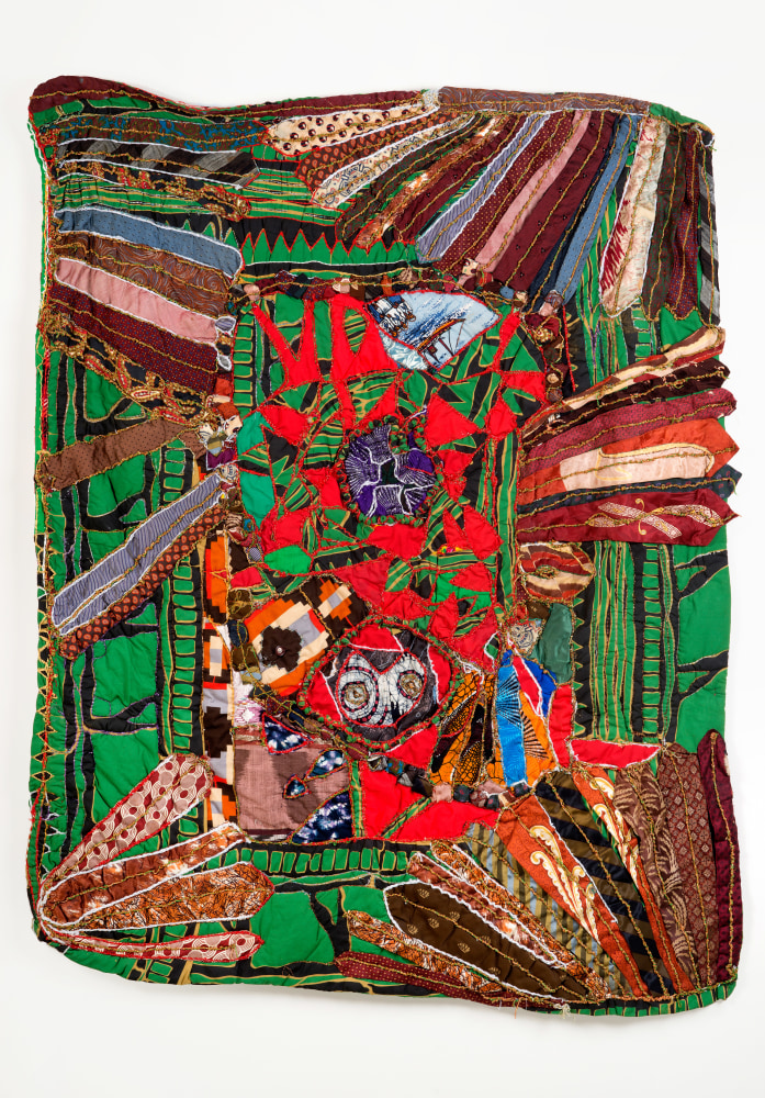 Birthday Quilt, 1994 
Fabric, mixed media
60 x 52 in. (152.4 x 132.1 cm)
TScot-1004-C