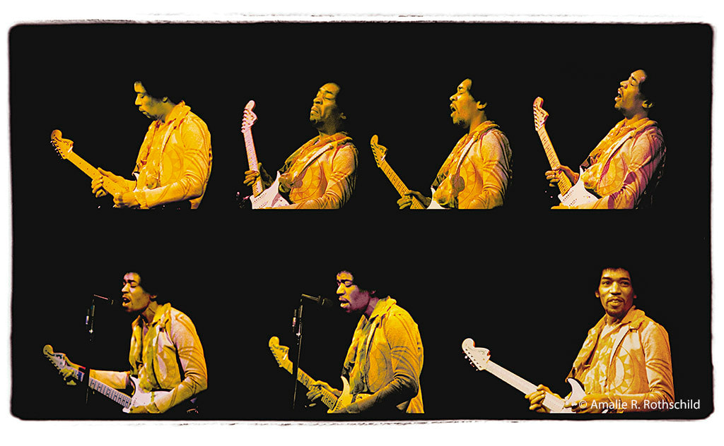 Jimi Hendrix color multi, Fillmore East, December 31, 1969, 1969&amp;nbsp;
Chromogenic print
16 x 20 in. (40.6 x 50.8 cm)
Edition 6 of 250
ARR-1032-C