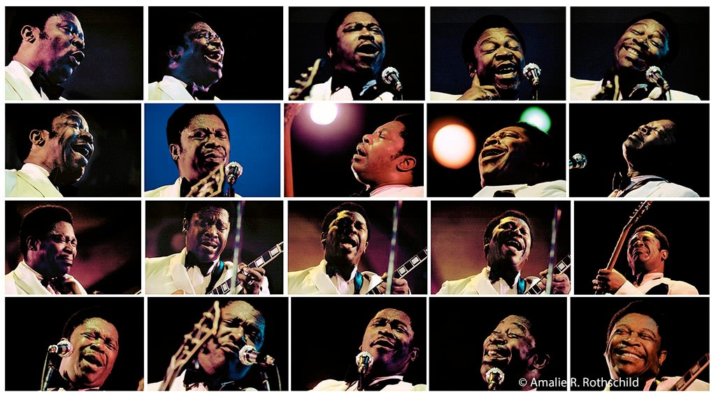 B.B. King multi, Newport Festival, July 6, 1969, 1969&amp;nbsp;
Chromogenic print
16 x 20 in. (40.6 x 50.8 cm)
Editon 20&amp;nbsp;of 250
ARR-1024-C