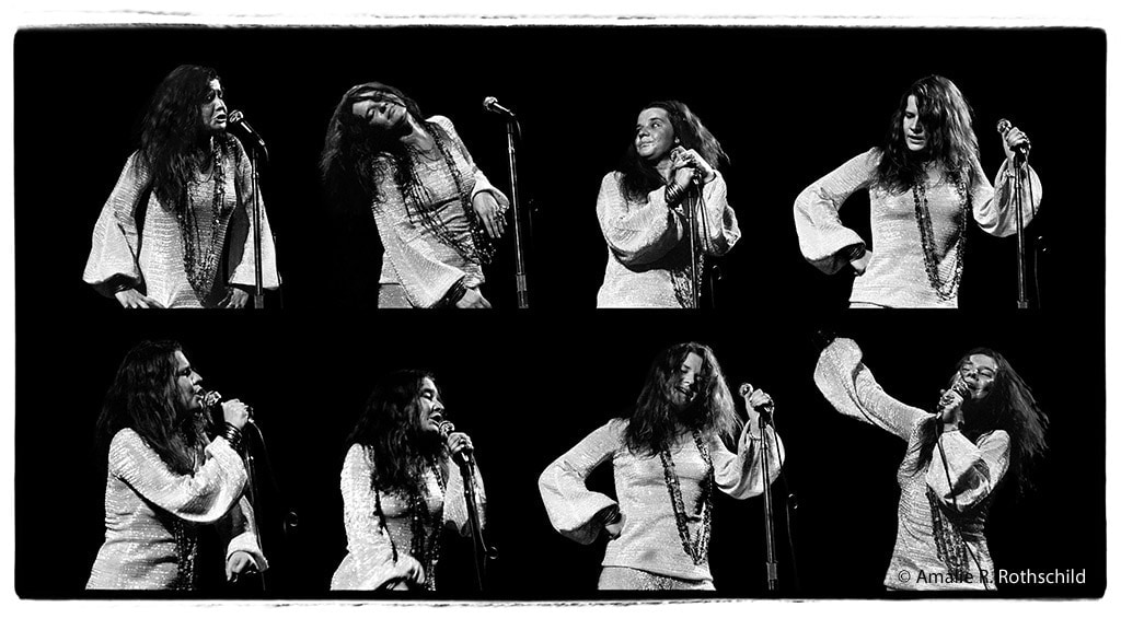 Janis Joplin multi, Fillmore East, August 2, 1968, 1968&amp;nbsp;
Gelatin silver print
25 x 35 in. (63.5 x 88.9 cm)
Edition 1 of 250&amp;nbsp;
ARR-1013-C