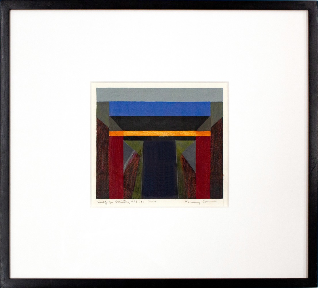 Study for Painting No. 3 (1), 2001
Marker and colored pencil on paper
18.81 x 20.81 in. (47.8 x 52.9 cm)
Sani-1015-C