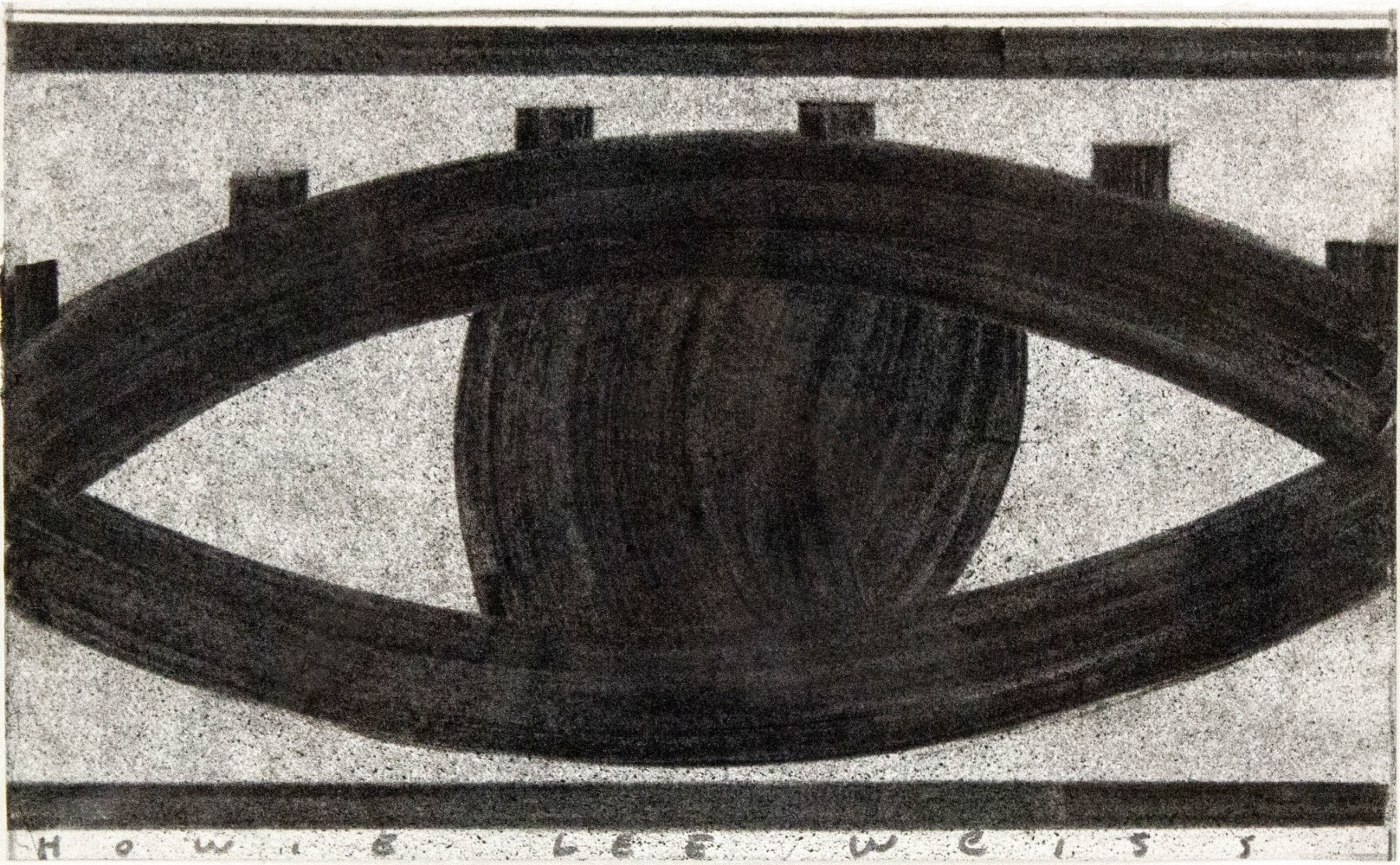 Untitled (Eye 1), 2024
Vine charcoal on paper
Paper: 4.63 x 7.5 in. (11.8 x 19.1 cm)
Frame: 11.63 x 14.63 in. (29.54 x 37.16 cm)
Weis-1092-C