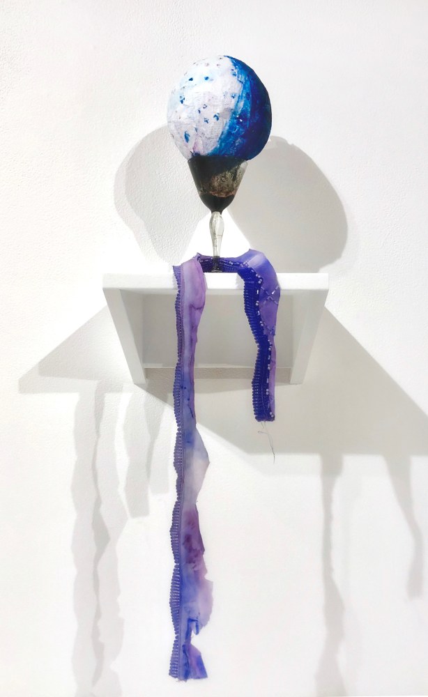 Dust of Summer (Blue with Glass), 2018&amp;nbsp;
Mixed media
29 1/2 x 5 x 5 1/2 in. (74.9 x 12.7 x 14 cm)
Egbe-1053-C