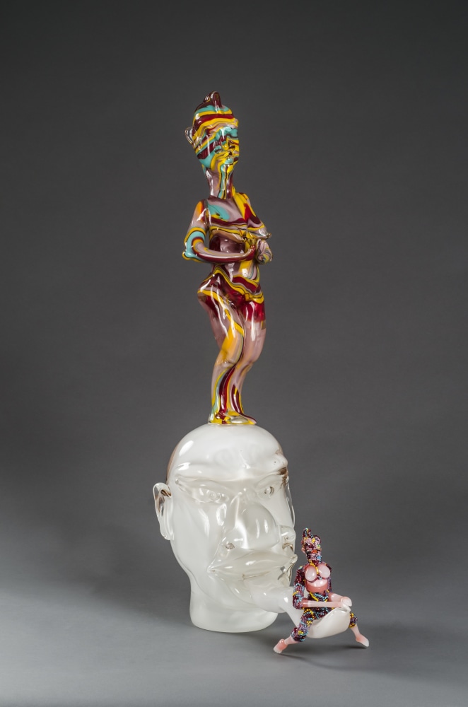 White Tongue, 2013
Hand-blown Murano glass, glass beads, wire, thread
30 x 8 x 13 in. (76.2 x 20.3 x 33 cm)
Private Collection