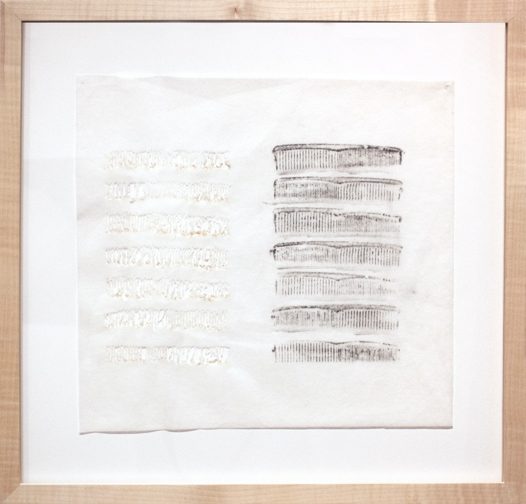 Rubbing and Burning,&amp;nbsp;2019

Crayon and burning on polyester

21 x 18 in. (53.3 x 45.7 cm)

Private Collection