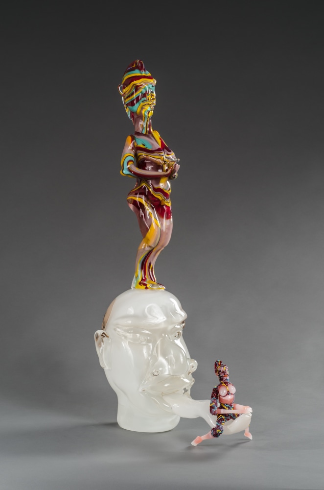 Joyce J. Scott

White Tongue,&amp;nbsp;2013

Hand-blown Murano glass processes with beads, wire, and thread

30 x 8 x 13 in. (76.2 x 20.3 x 33 cm)

Private collection