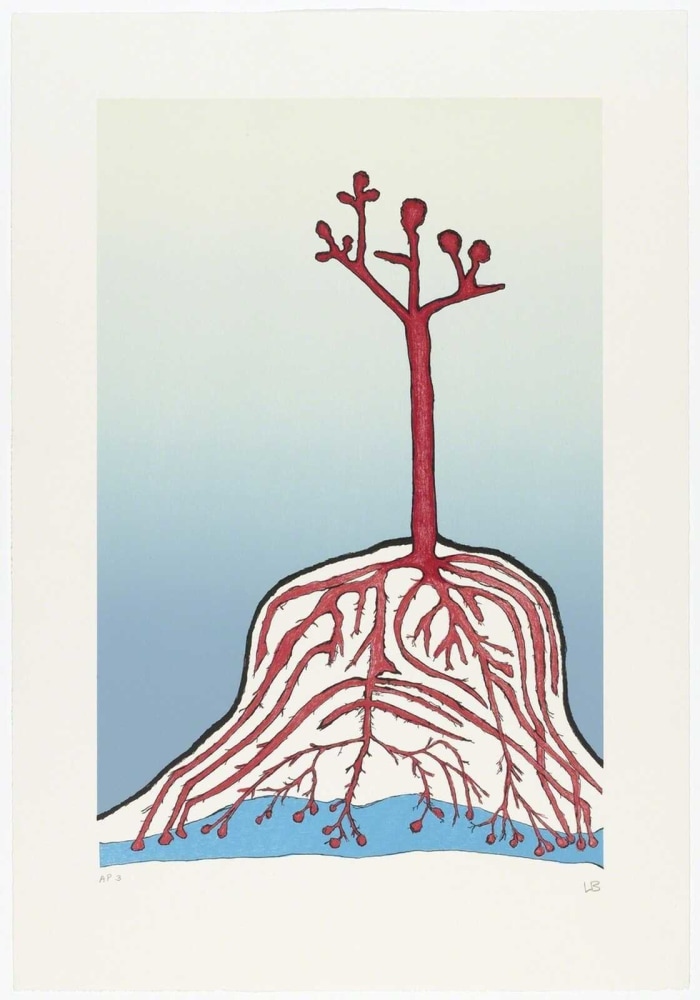 The Ainu Tree, 2000
Six color lithograph
29 x 20 in. (74 x 51 cm)
AP edition 13 of 100