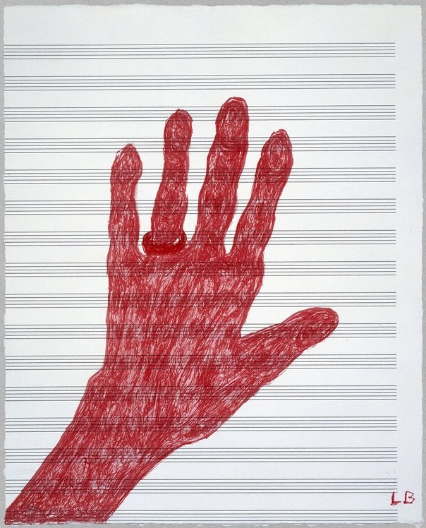 My Hand, 2002&amp;nbsp;
Lithograph on Fabriano paper
11 x 8 1/2 in. (27.94 x 21.59 cm)
Edition 10 of 20
Private Collector&amp;nbsp;