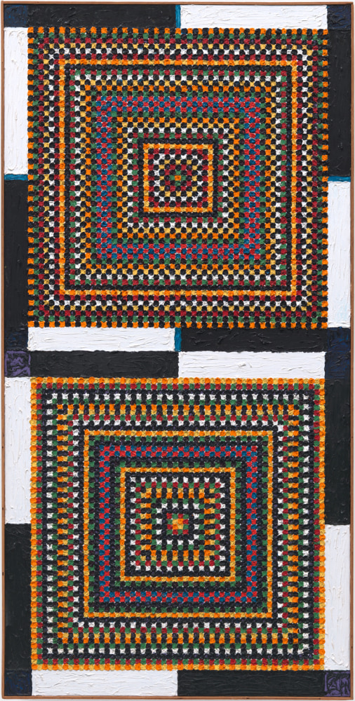 Reciprocal Relation, Mercury, 1969 
Oil on canvas
66.2 x 33.2 inches
Jens-1034-O