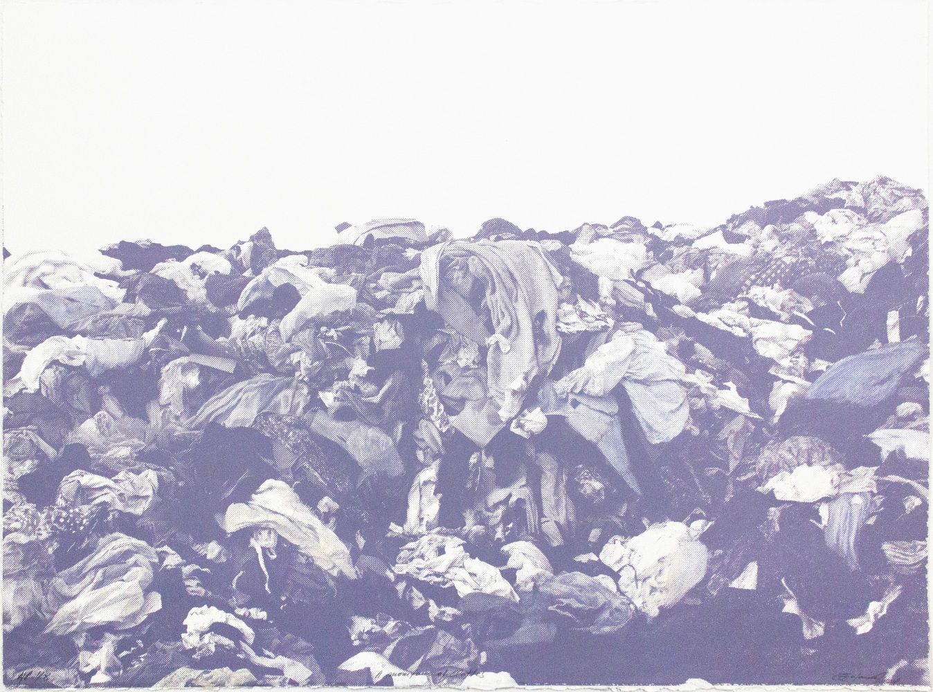 A Mountain of Clothes, 2024
Screenprint with hand work
22 x 30 in. (55.9 x 76.2 cm)
Signature lower right
AP edition 1 of 8
Sala-1315-C