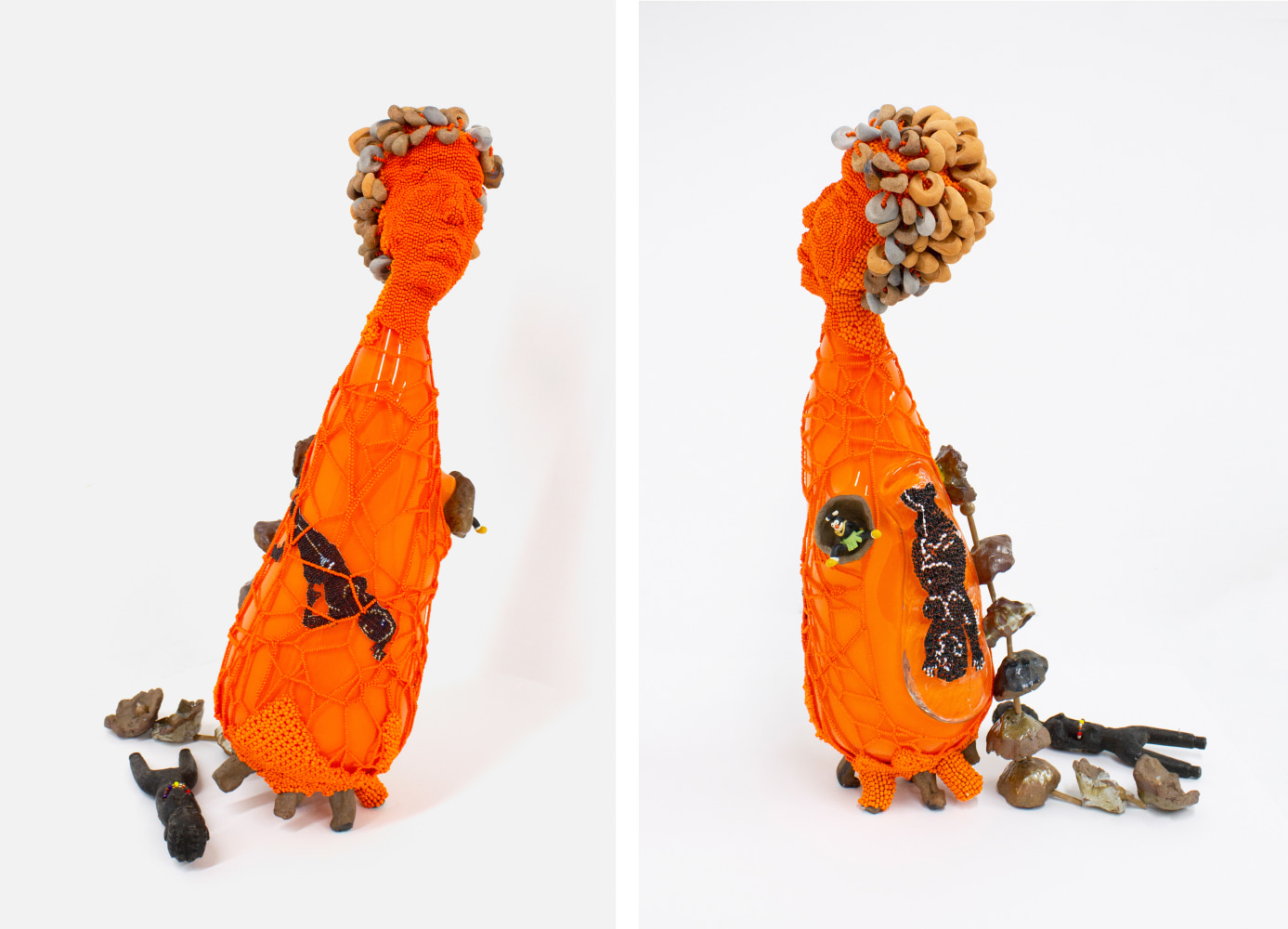 Oogah Boogah,&amp;nbsp;2005

Blown glass, glass beads, stone, ceramics, wood, thread

25 1/2 x 11 x 14 in. (64.8 x 27.9 x 35.6 cm)

Scot-1209-C