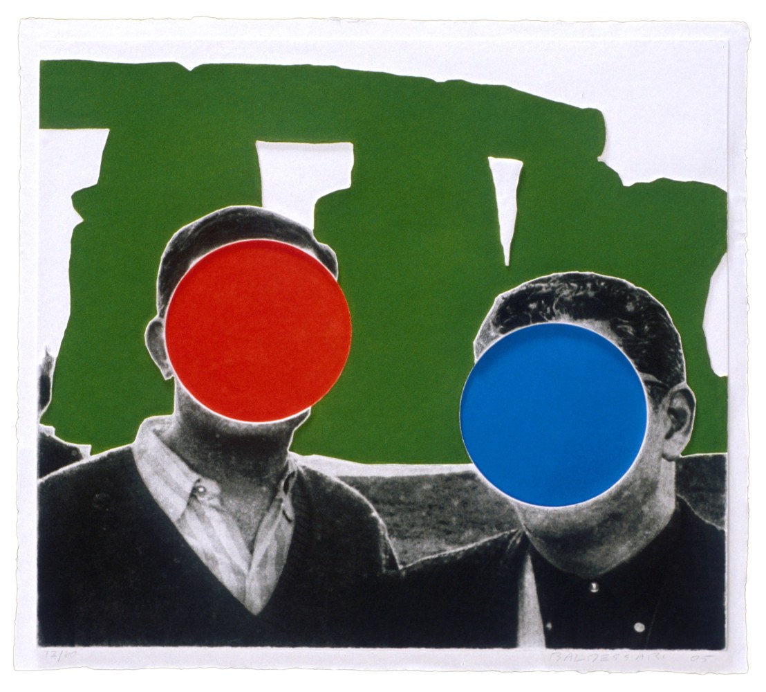 John Baldessari
Stonehenge (with Two Persons), 2005
Mixografia print on handmade paper
29 x 32 in. (73.7 x 81.3 cm)
Edition 32 of 60
Private collection