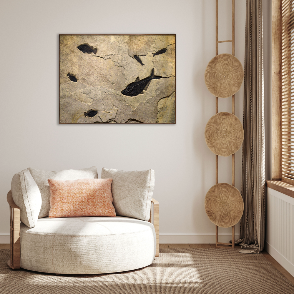 Fossil Fish Mural 7742cm