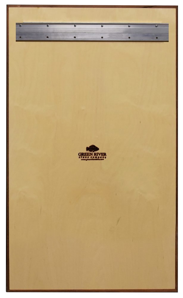 example of the reverse side of a framed mural