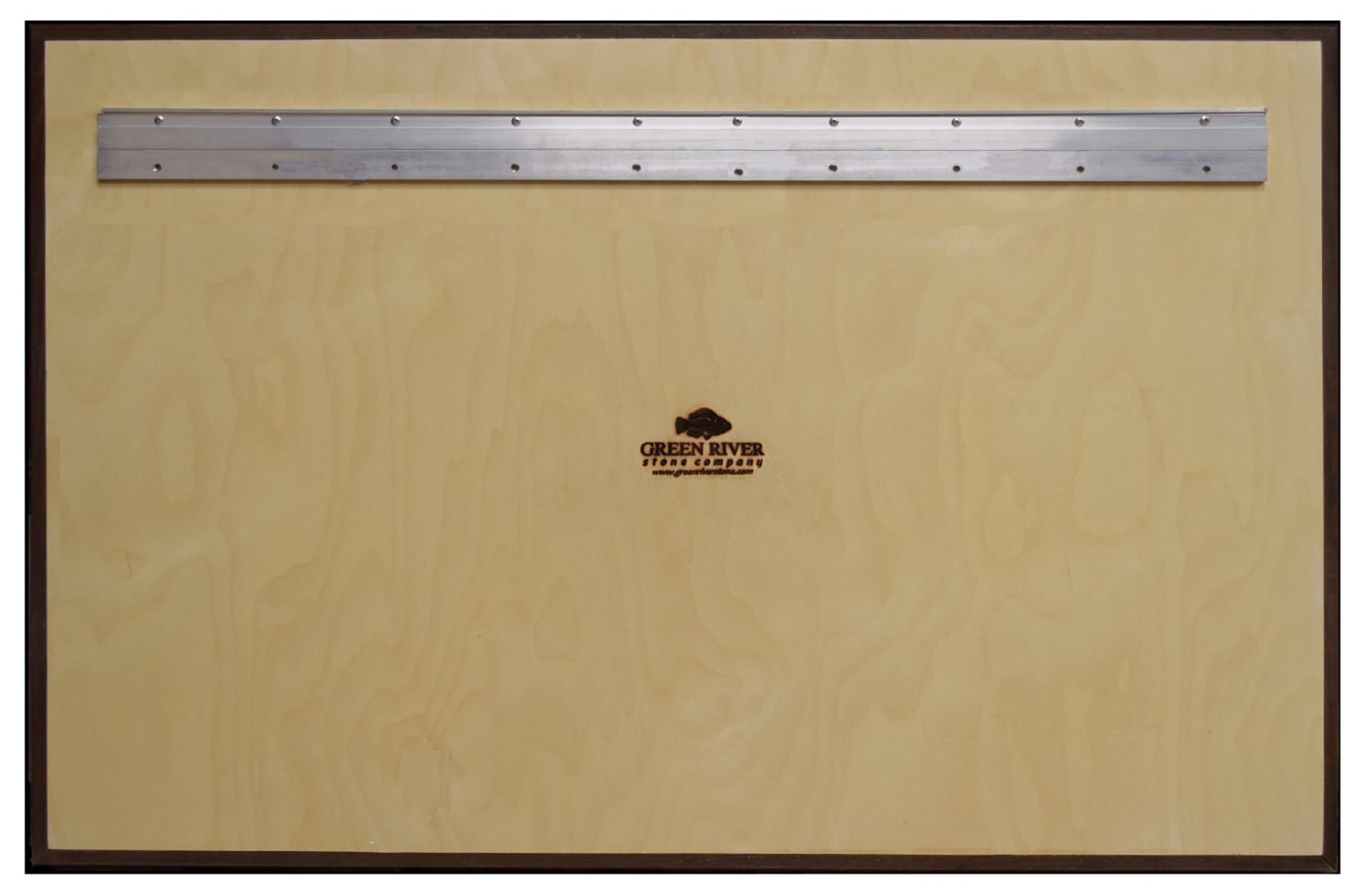 example of the reverse side of a framed mural